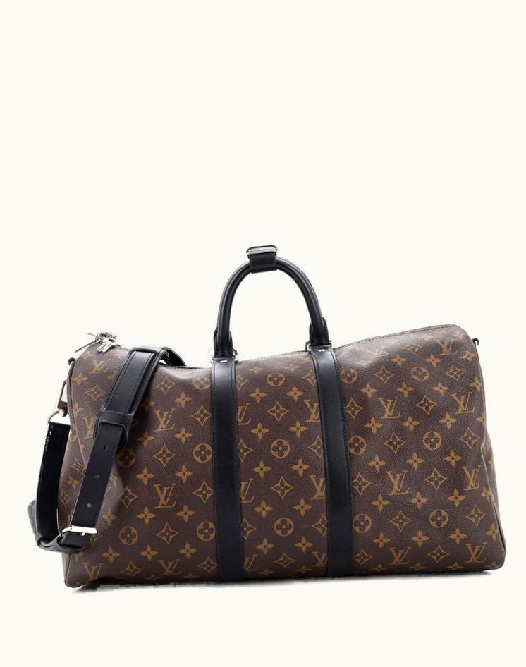 Louis Vuitton Louis Vuitton Keepall Bandouliere Bag Macassar Monogram Canvas 45 Brown