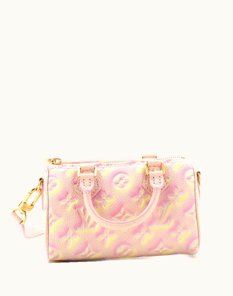 Louis Vuitton Louis Vuitton Nano Speedy Bandouliere NM Bag Stardust Monogram Empreinte Leather Multicolor