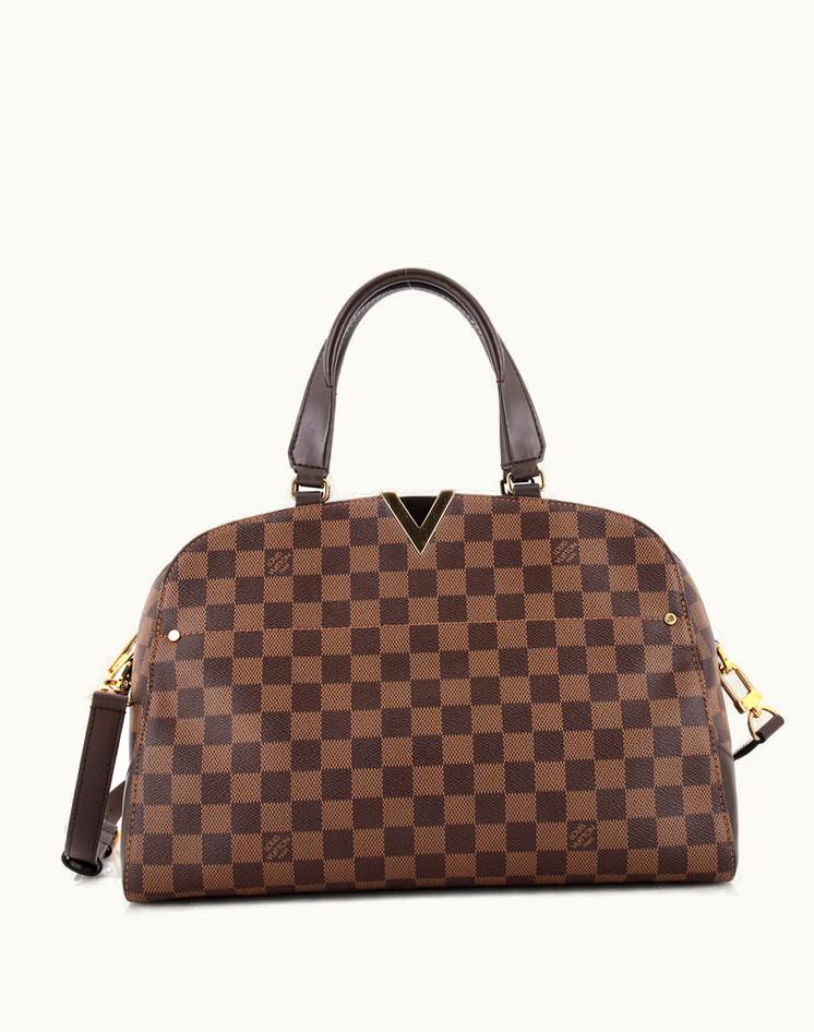 Louis Vuitton Louis Vuitton Kensington Bowling Bag Damier Coated Canvas Brown