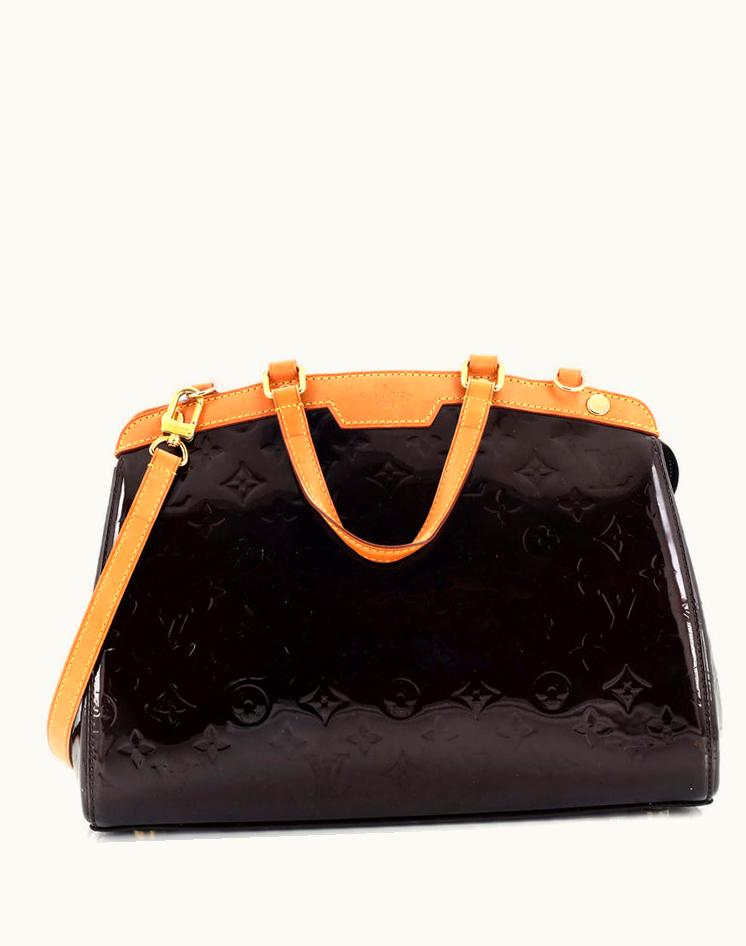 Louis Vuitton Louis Vuitton Brea Handbag Monogram Vernis MM in Red Patent Leather