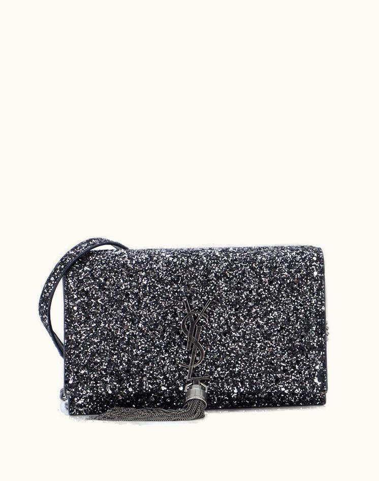 Saint Laurent Saint Laurent Classic Monogram Tassel Chain Wallet Glitter