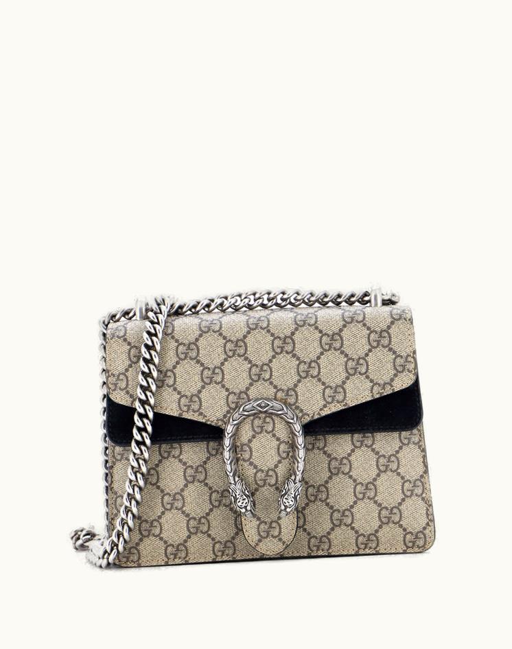 Gucci Gucci Dionysus Bag GG Coated Canvas Mini Brown Luxury Shoulder Bag