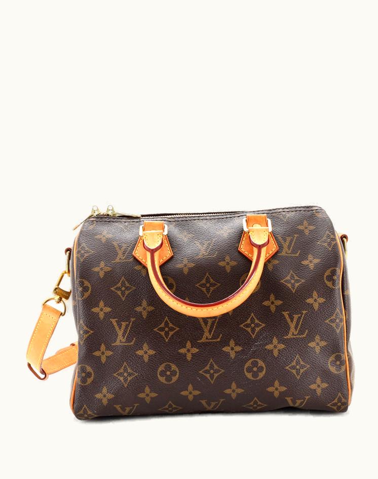 Louis Vuitton Louis Vuitton Speedy Bandouliere Bag Monogram Canvas 25 Coated Canvas Brown