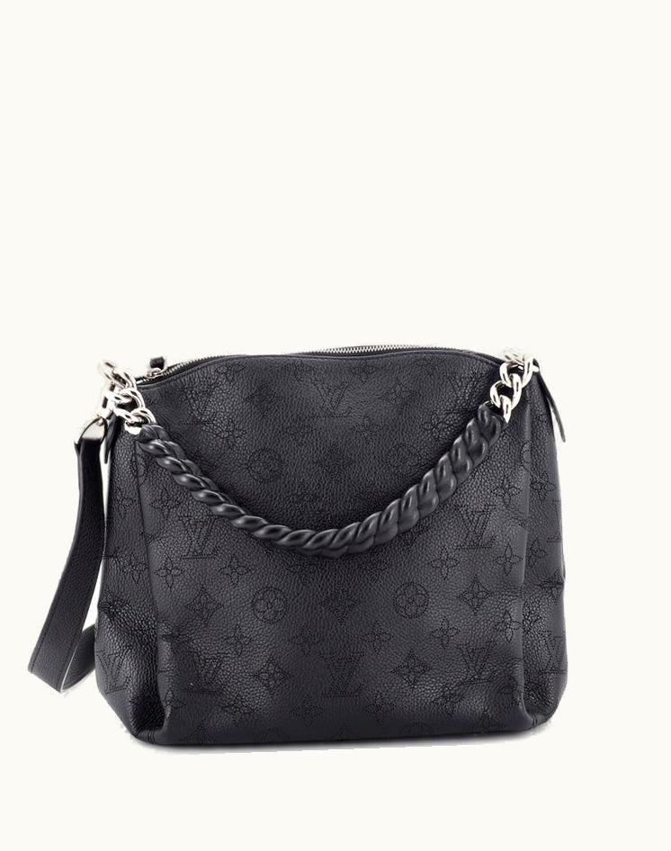 Louis Vuitton Louis Vuitton Babylone Handbag Mahina Leather BB in Black