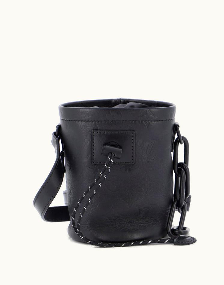 Louis Vuitton Louis Vuitton Chalk Nano Bag Monogram Shadow Leather
