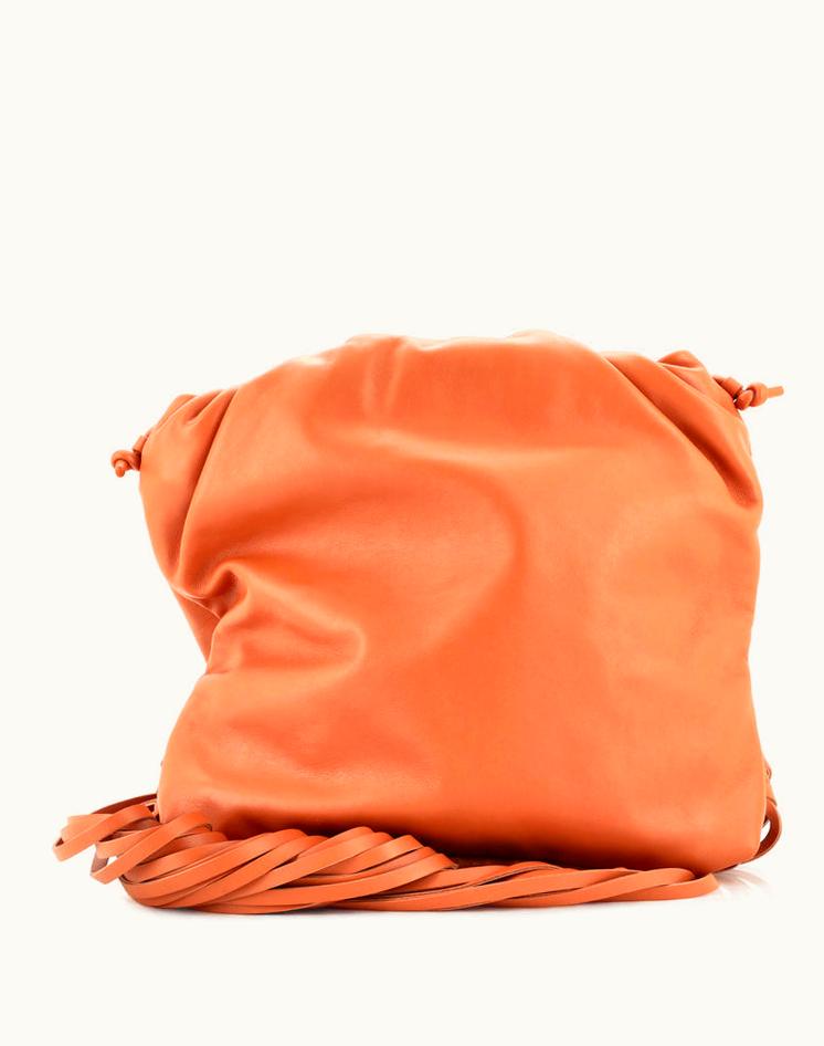 Bottega Veneta Bottega Veneta 221769/304 Fringe Pouch Leather Brown