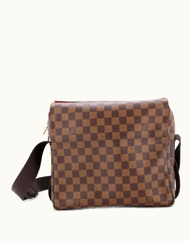 Louis Vuitton Louis Vuitton Naviglio Handbag Damier Coated Canvas Brown