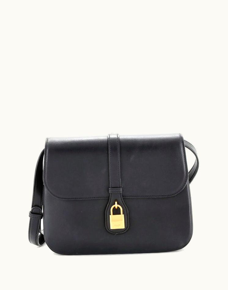 Celine Celine Tabou Bag Smooth Calfskin Medium Black Aged Gold