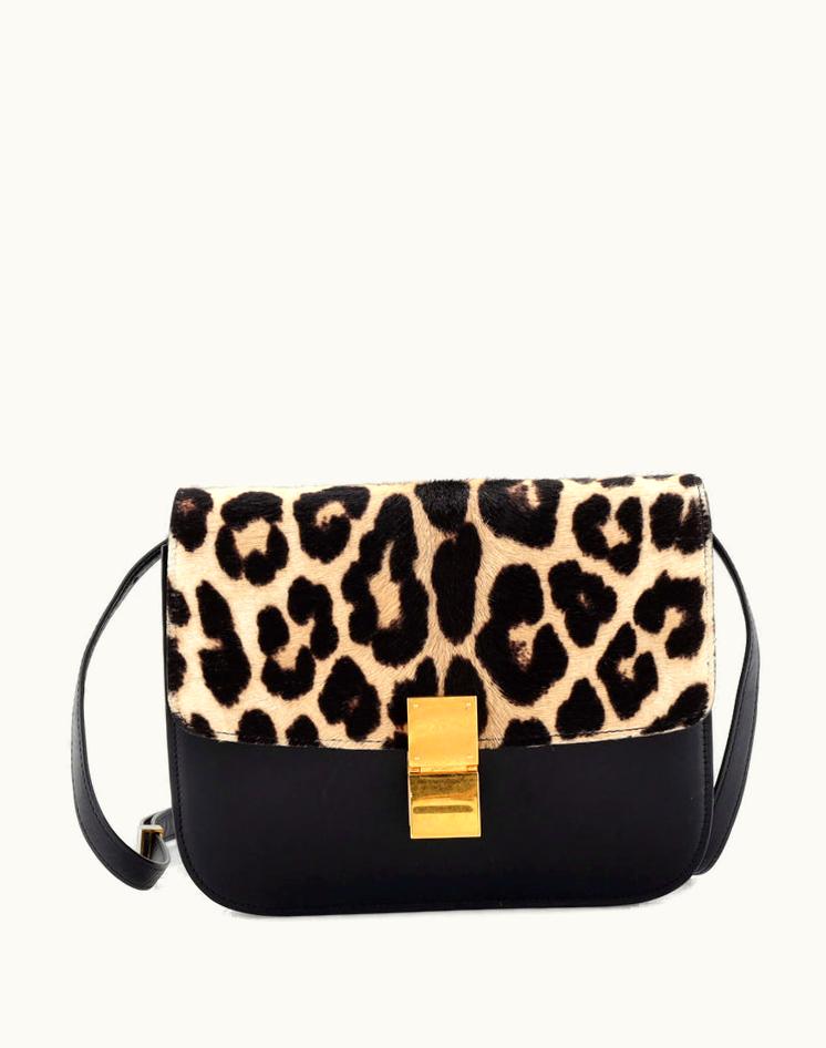 Celine Celine Classic Box Bag Leather With Pony Hair Medium