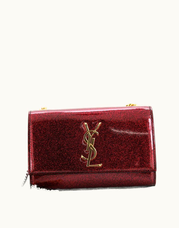 Saint Laurent Saint Laurent Classic Monogram Crossbody Bag Glitter Patent Small