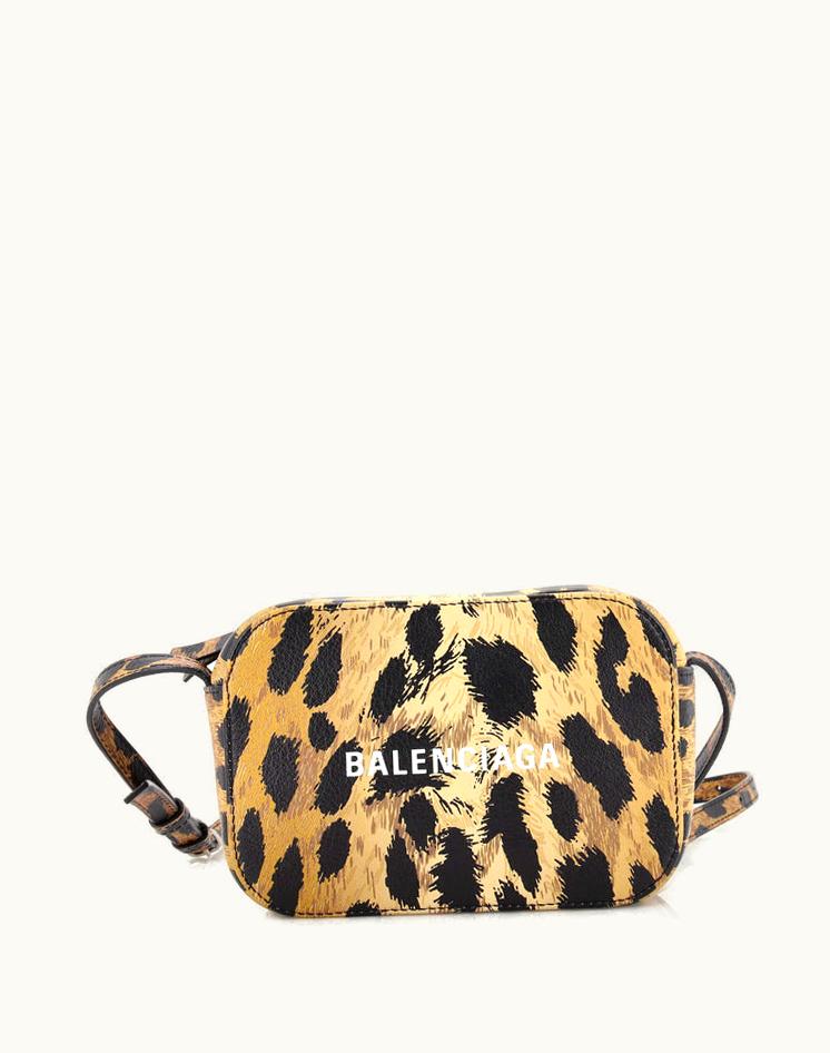 Balenciaga Balenciaga Everyday Camera Bag Printed Leather XS Black Silver