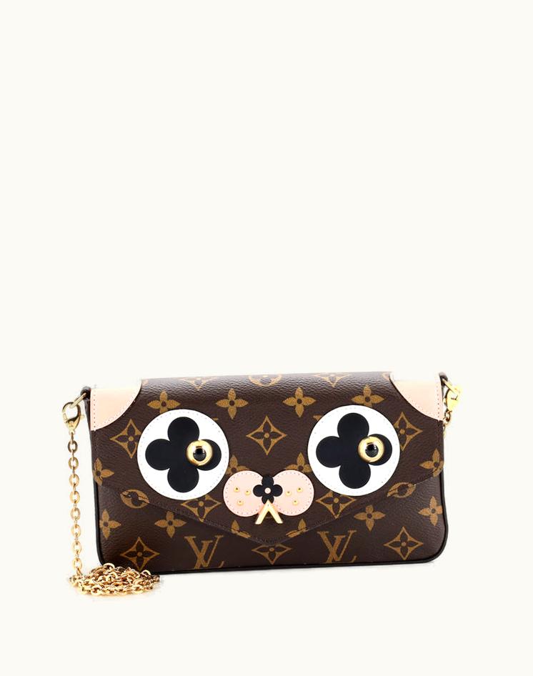 Louis Vuitton Louis Vuitton Felicie Pochette Limited Edition Valentine Dog Monogram Canvas