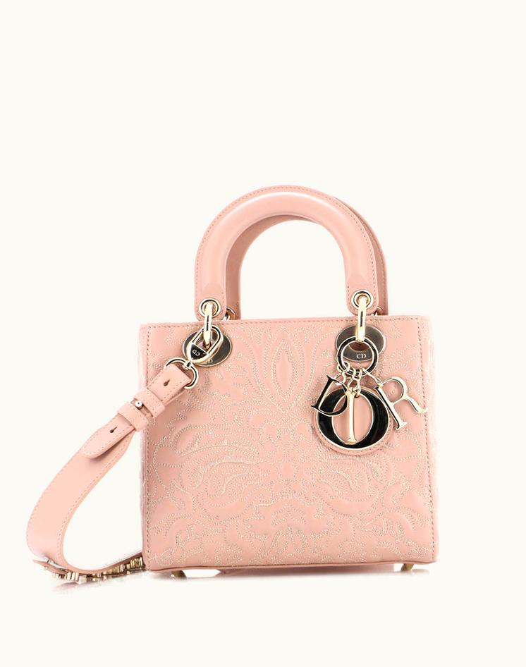 Dior Dior My ABCDior Lady Dior Bag Ornamental Motif Quilted Lambskin Small