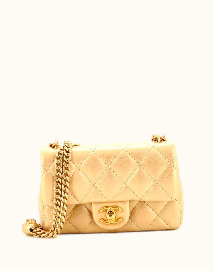 Chanel Chanel Sweet Heart Chain Flap Bag Quilted Lambskin Mini