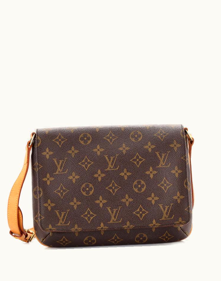 Louis Vuitton Louis Vuitton Musette Tango Handbag Monogram Canvas Brown