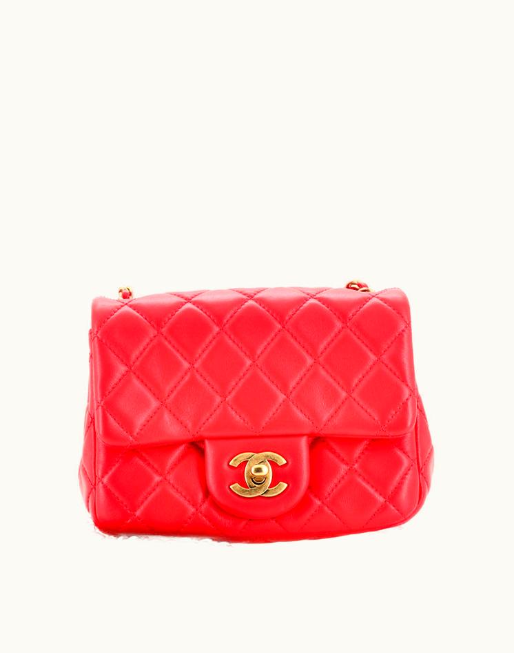 Chanel Chanel Pearl Crush Square Flap Bag Quilted Lambskin Mini