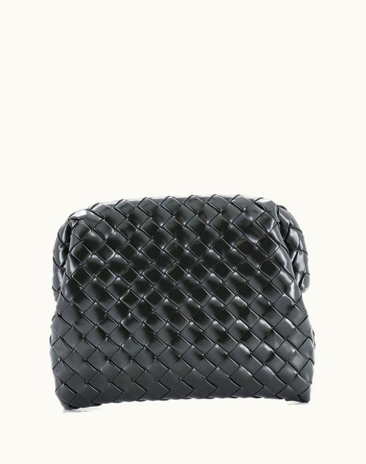 Bottega Veneta Bottega Veneta Clasp Bag Intrecciato Leather Small