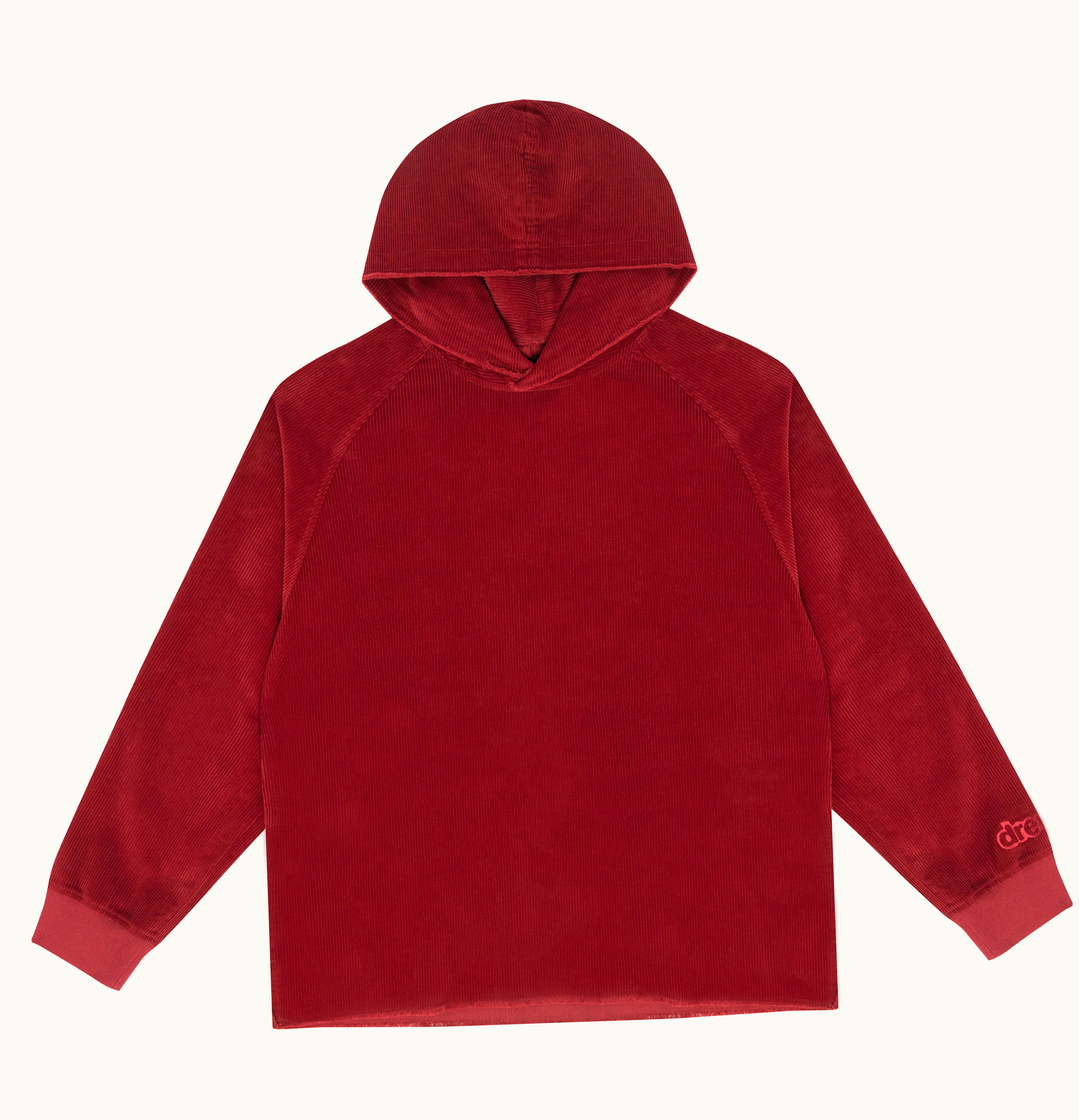 drew house drew house corduroy hoodie burgundy