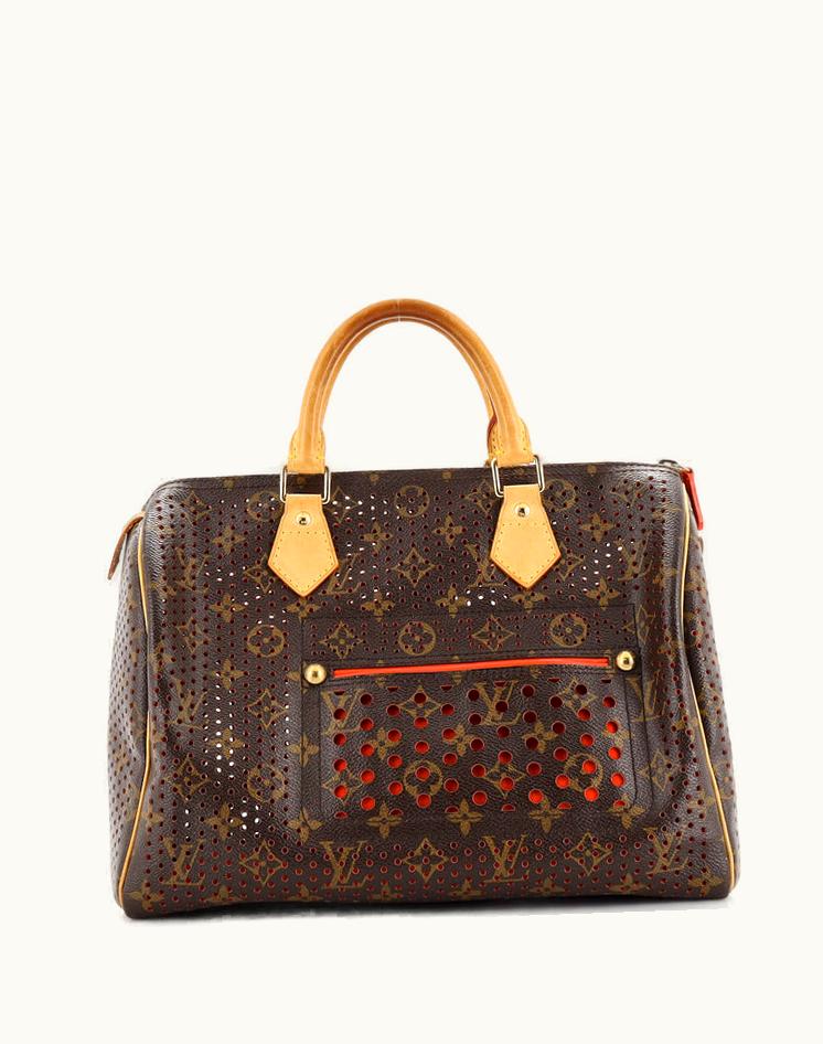Louis Vuitton Louis Vuitton Speedy Perforated Monogram Canvas 30 Handbag Brown