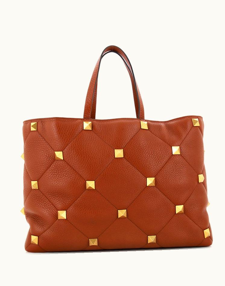 Valentino Valentino Roman Stud Tote Leather