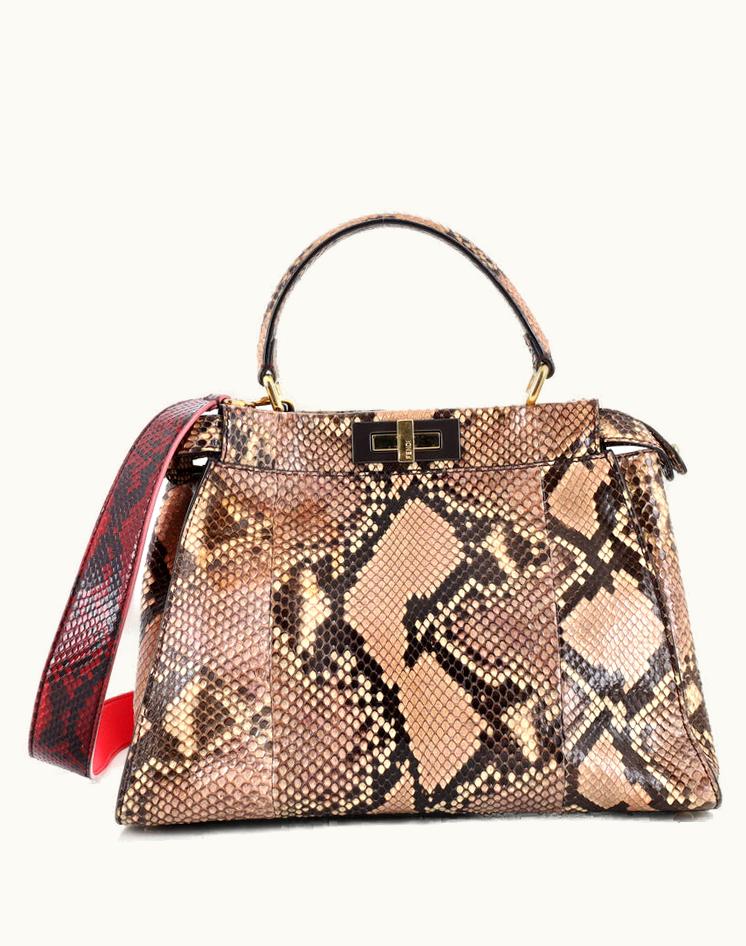 Fendi Fendi Peekaboo Bag Python Regular