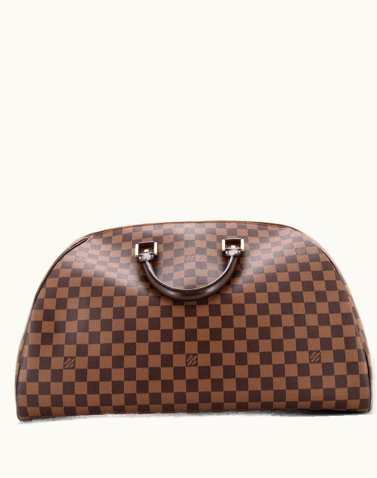Louis Vuitton Louis Vuitton Ribera Handbag Damier GM Brown Gold