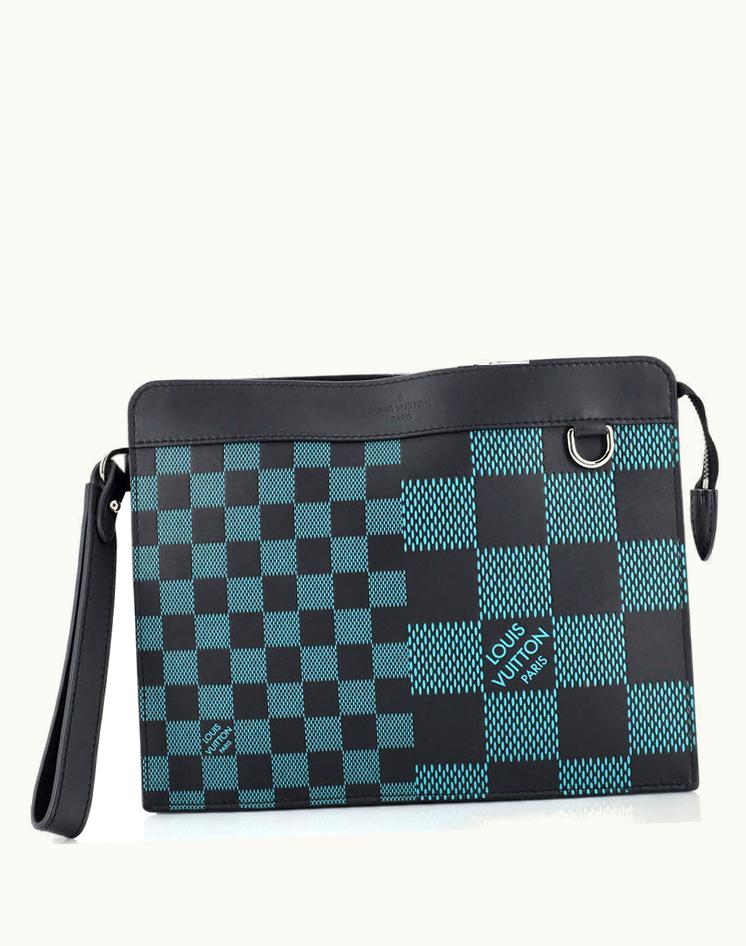 Louis Vuitton Louis Vuitton Standing Pouch Damier Infini 3D Leather