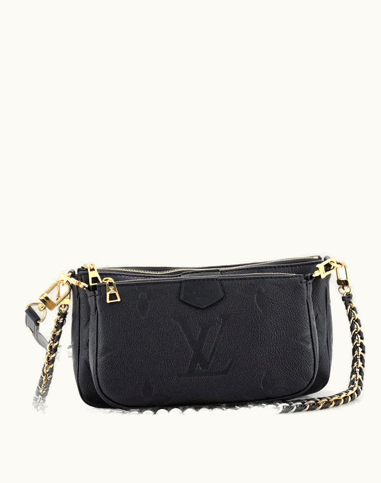 Louis Vuitton Louis Vuitton Multi Pochette Accessoires Monogram Empreinte Giant Leather Crossbody Black