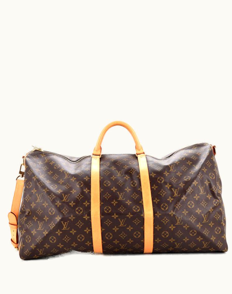 Louis Vuitton Louis Vuitton Keepall Bandouliere Bag Monogram Canvas 60 Brown