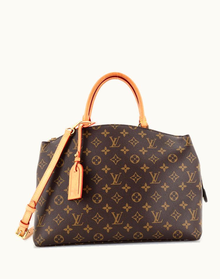 Louis Vuitton Louis Vuitton Grand Palais Handbag Monogram Canvas Brown & Red