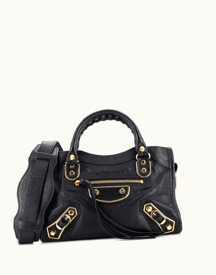 Balenciaga Balenciaga City Classic Metallic Edge Bag Leather Mini