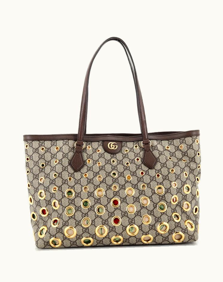 Gucci Gucci Ophidia Tote Grommet GG Coated Canvas Medium