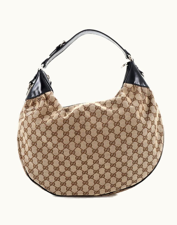 Gucci Gucci Full Moon Hobo GG Canvas Large