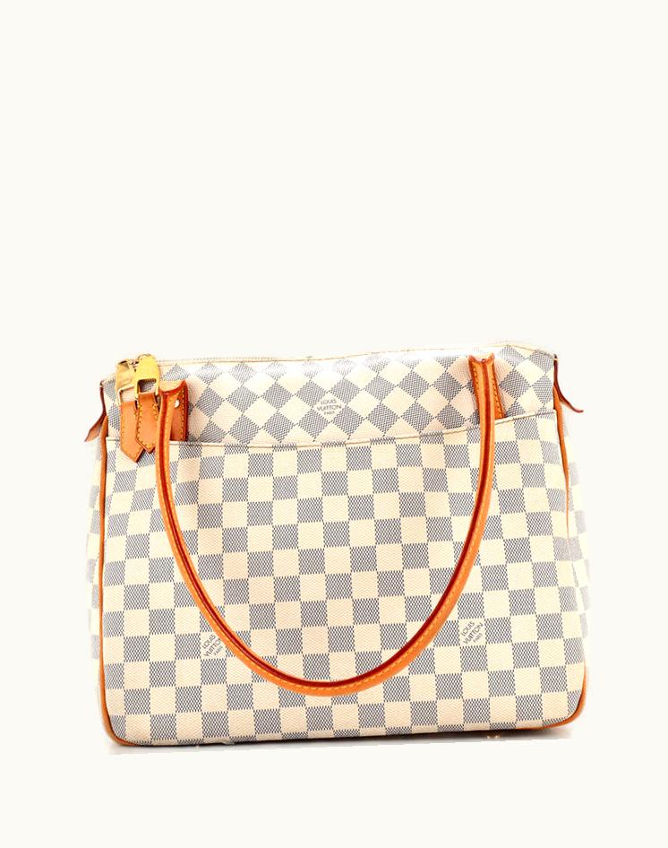 Louis Vuitton Louis Vuitton Figheri PM Coated Canvas Handbag White