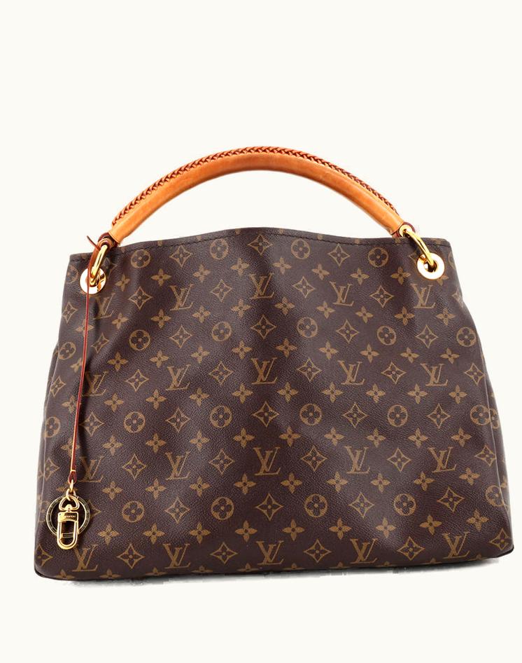 Louis Vuitton Louis Vuitton Artsy Handbag Monogram Canvas MM Coated Canvas Brown Gold