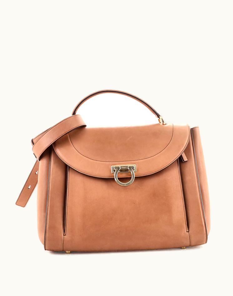 Salvatore Ferragamo Salvatore Ferragamo Sofia Rainbow Saddle Bag Leather Medium