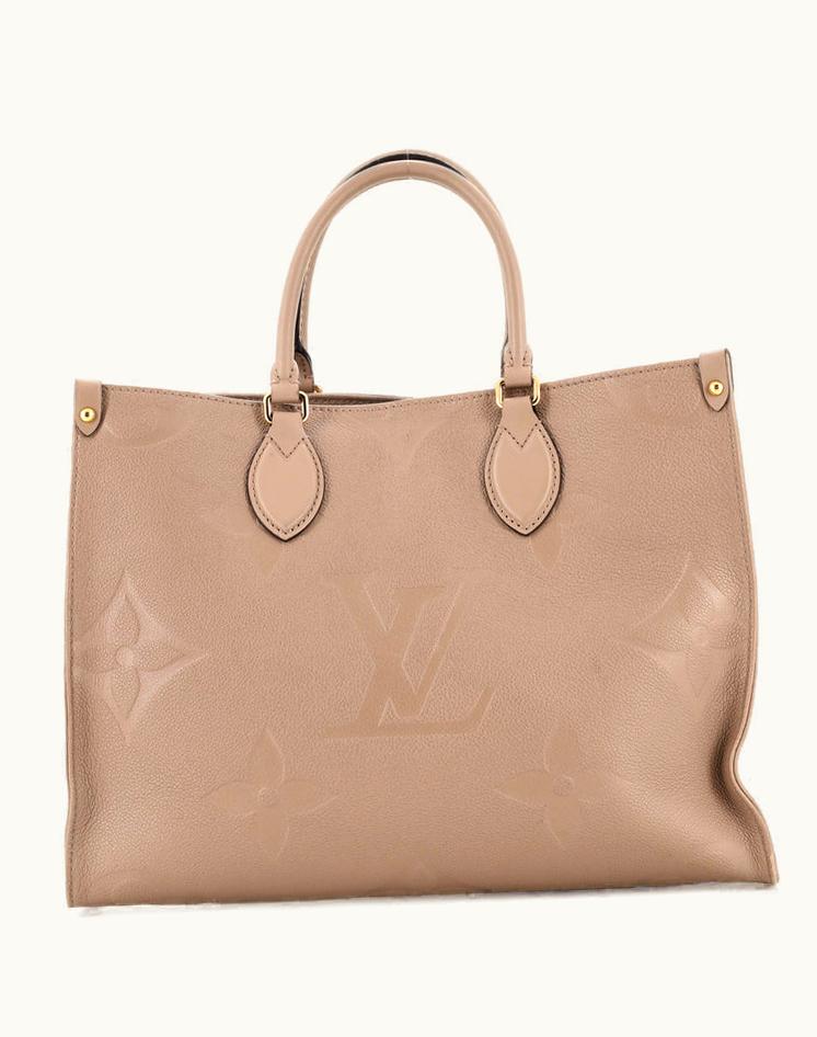 Louis Vuitton Louis Vuitton OnTheGo Tote Monogram Empreinte Giant MM Leather Neutral