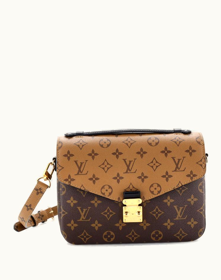 Louis Vuitton Louis Vuitton Pochette Metis Reverse Monogram Canvas Crossbody Bag Brown