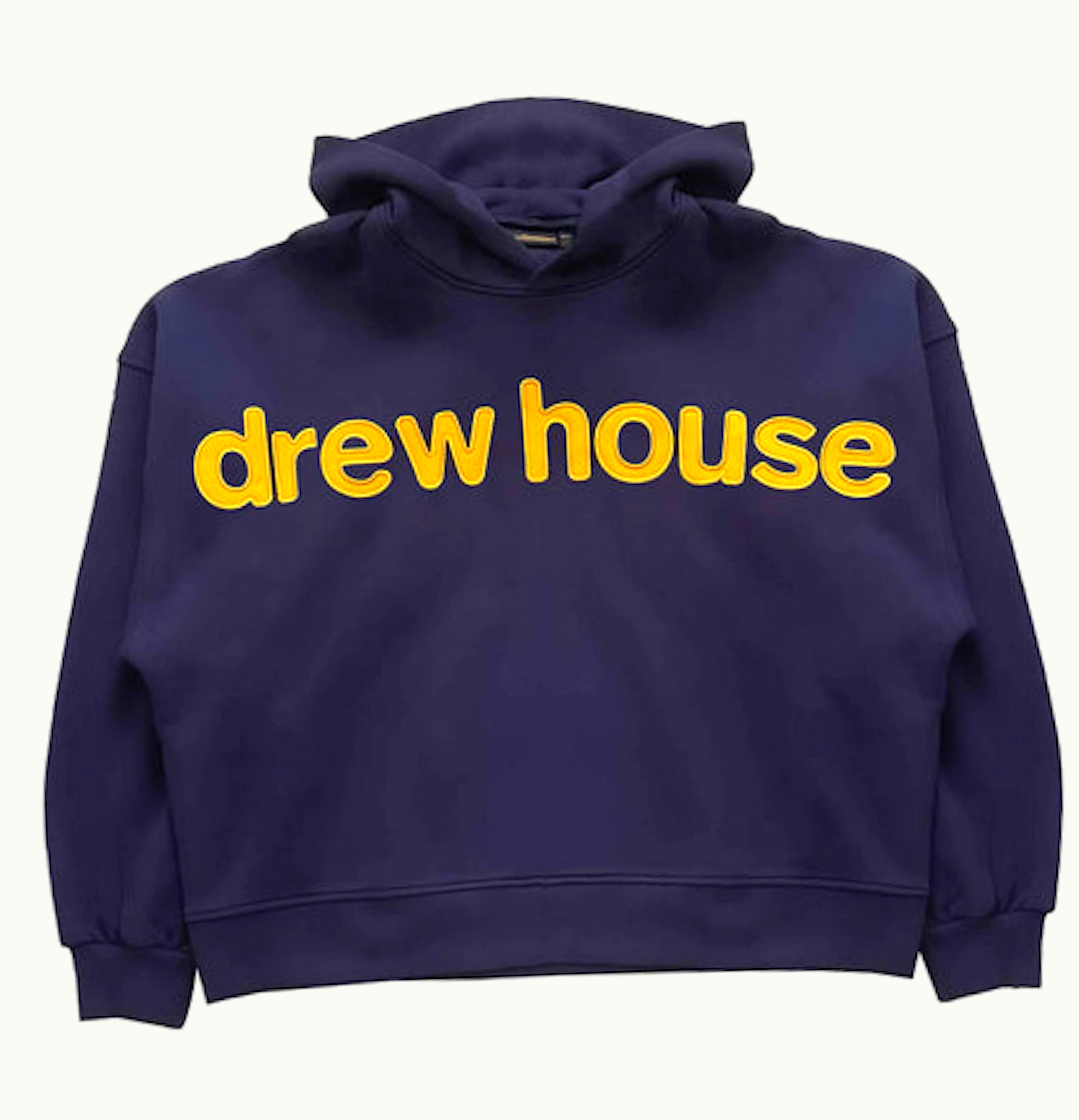 drew house drew house box hoodie navy