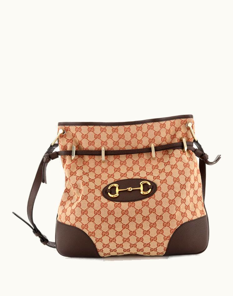 Gucci Gucci Horsebit 1955 Messenger Bag GG Canvas Large