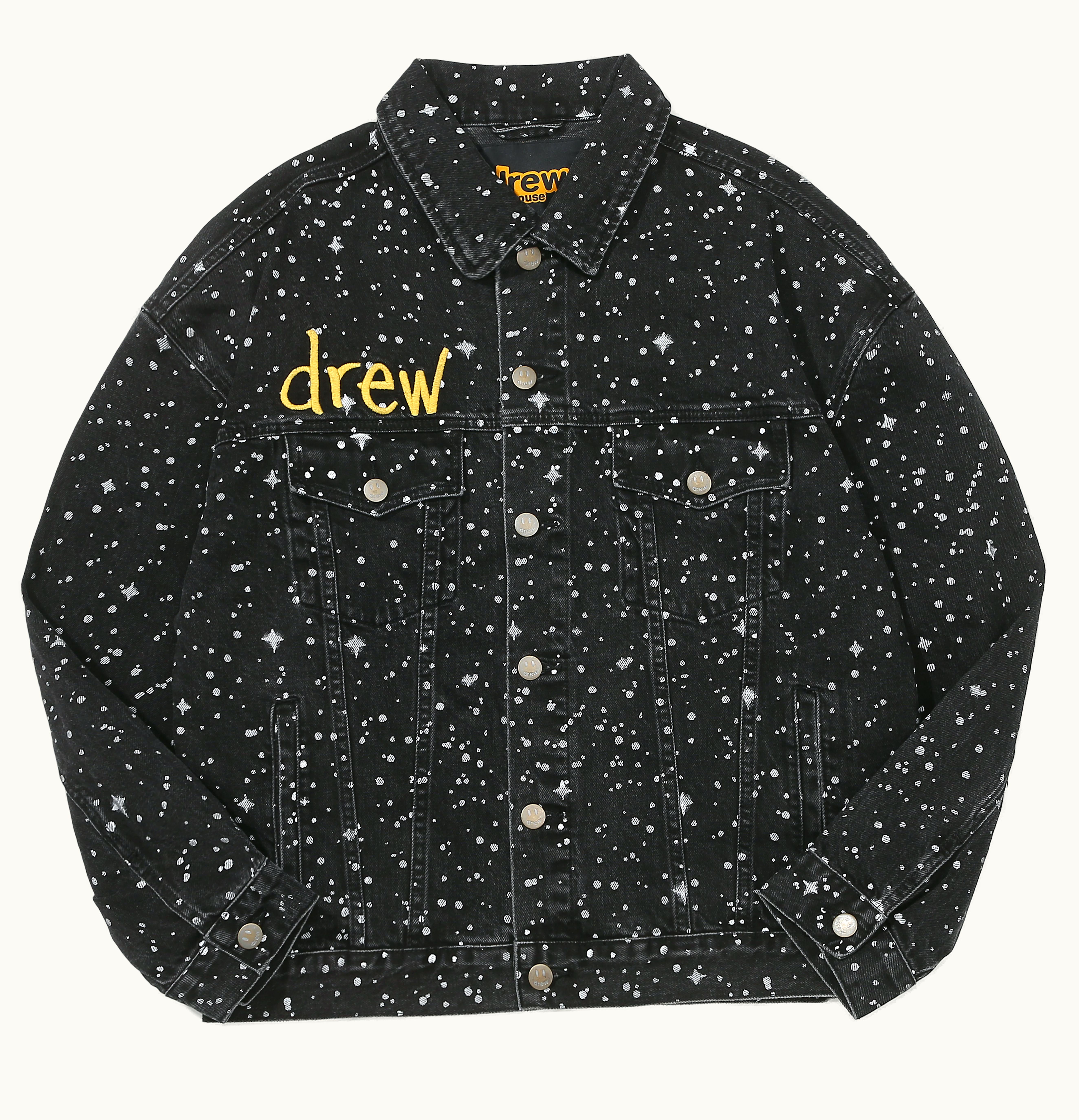 drew house drew house denim trucker jacket starry night