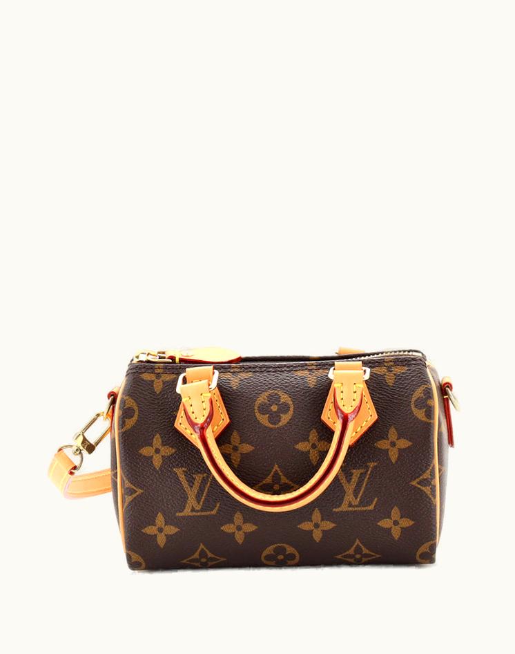 Louis Vuitton Louis Vuitton Speedy Bandouliere NM Nano Bag Monogram Canvas Brown