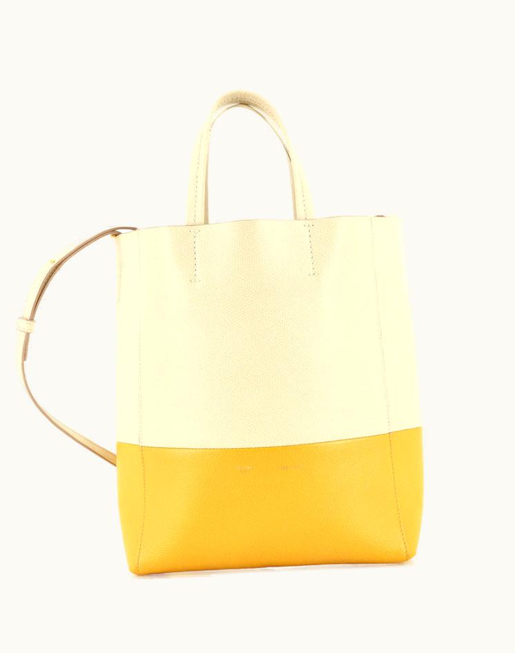 Celine Celine Vertical Bi-Cabas Small Tote Multicolor Grained Calfskin