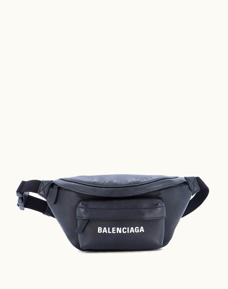 Balenciaga Balenciaga Everyday Belt Bag Printed Leather XS Black