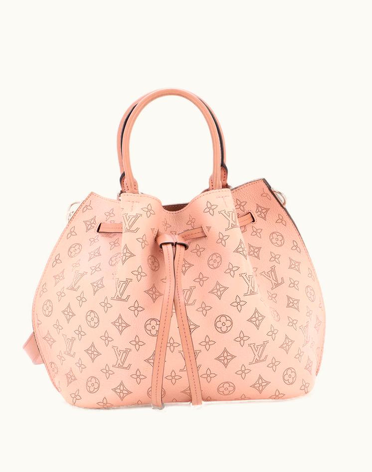 Louis Vuitton Louis Vuitton Girolata Mahina Leather Handbag Pink