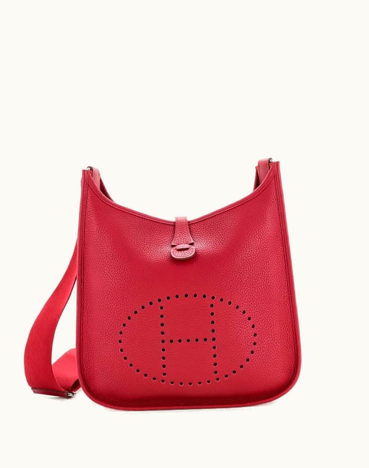 Hermès Hermès Evelyne Bag Gen III Clemence PM Red Leather