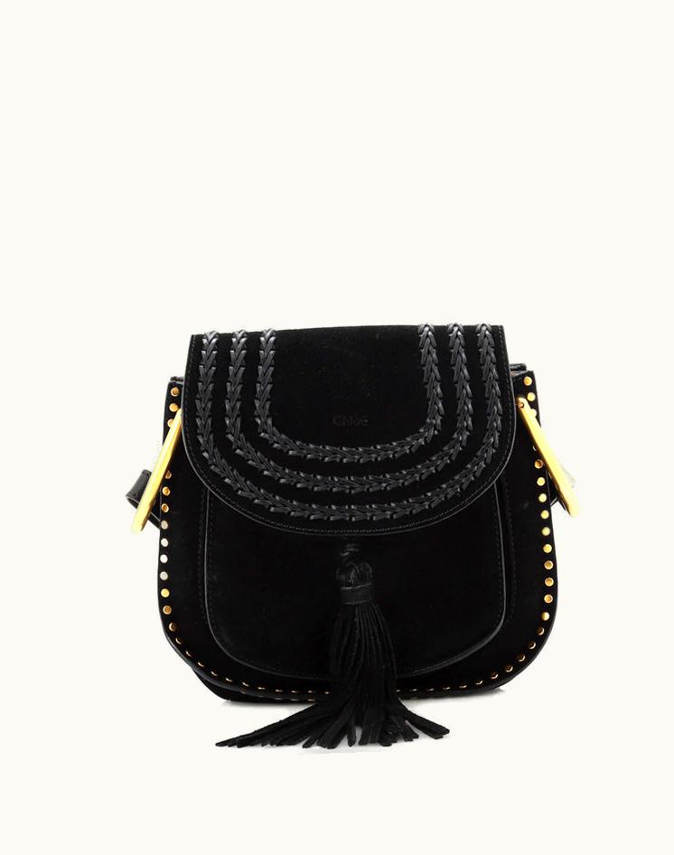 Chloe Chloe Hudson Handbag Whipstitch Suede Small