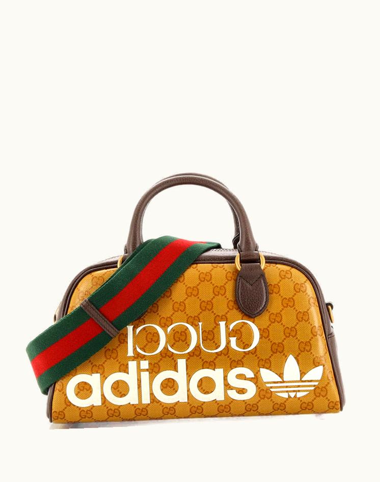 Gucci Gucci X Adidas Duffle Bag GG Coated Canvas Mini