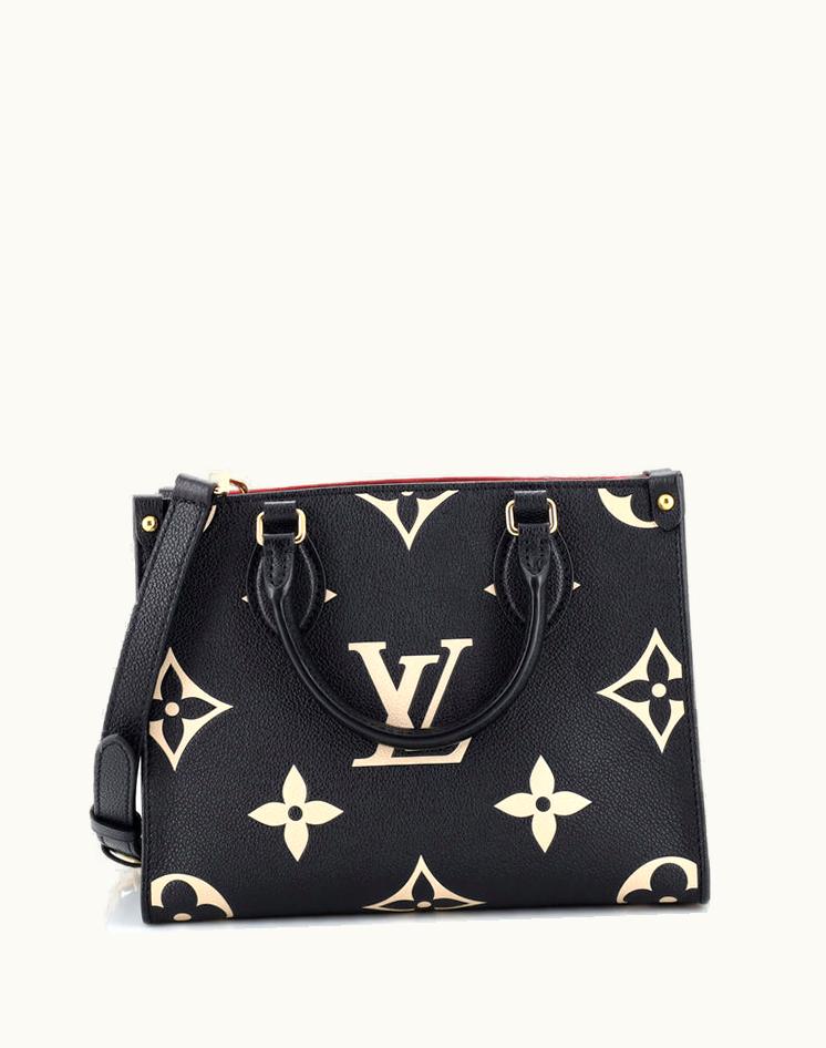 Louis Vuitton Louis Vuitton NFC OnTheGo Tote Bicolor Monogram Empreinte Giant PM Black/Red