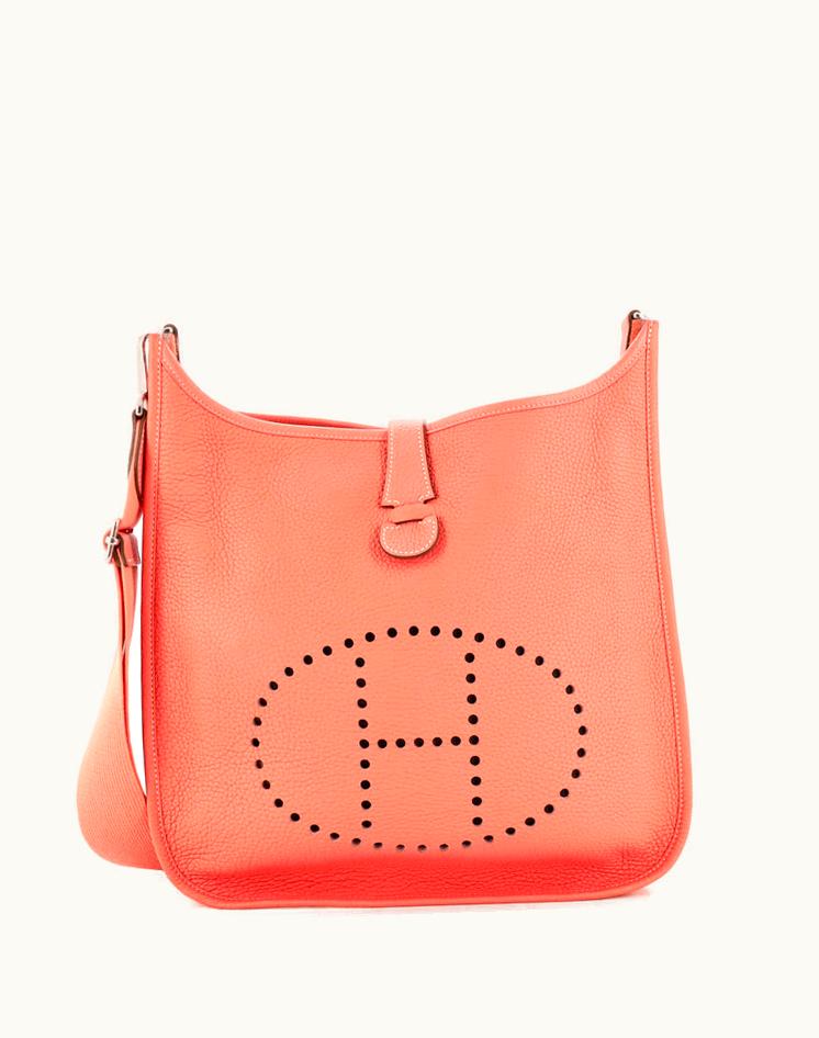 Hermès Hermès Evelyne Bag Gen III Togo PM Pink Leather Palladium